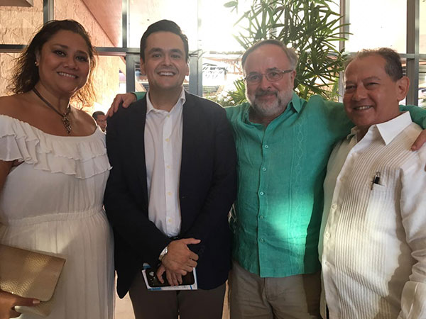 Conchita Contreras, Adrián López, Norberto Páramo y Jesús Burciaga