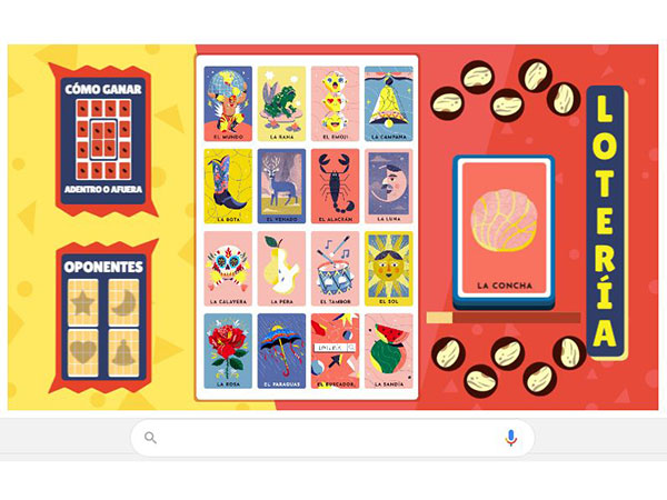 Juega 'Lotería' con el Doodle interactivo de Google