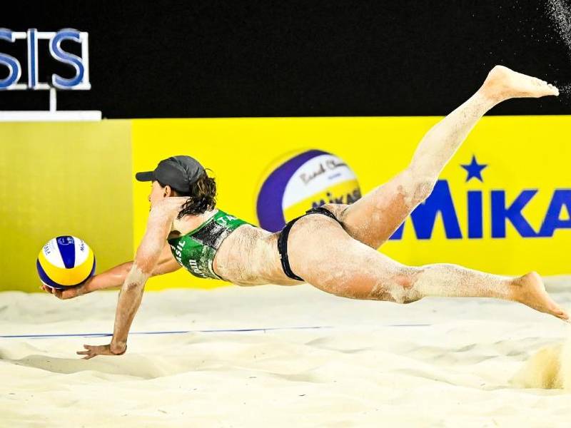 Canadá y Brasil, avanzan a la final del primer campeonato femenil Cancún Hub 2021 de vólibol de playa