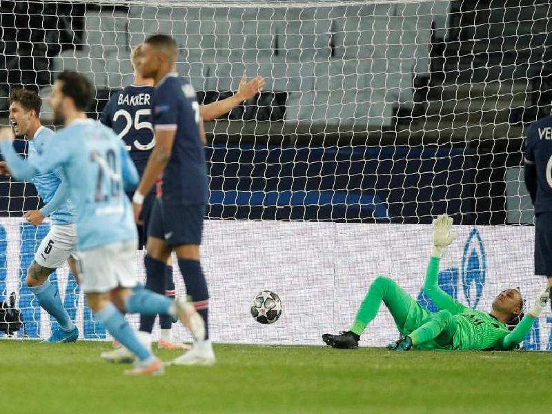El PSG cae ante el Manchester City 2-1 en partido de ida de semifinales de Champions