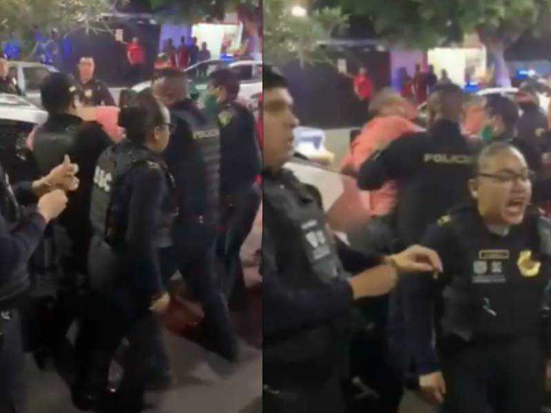 Policías golpean en conjunto a padre e hijo en CDMX (video)
