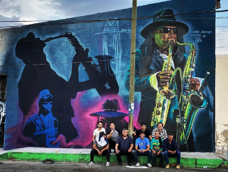 Sax ya tiene su propio mural en San Luis Potosí