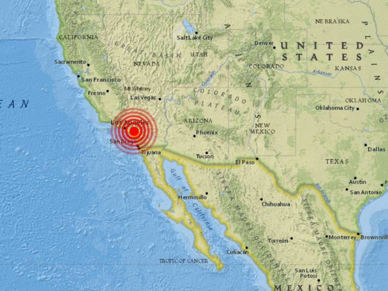 Sismo magnitud 4 sacude Los ángeles, California