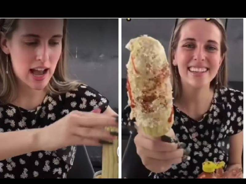 Canadiense prepara elote al estilo mexicano, y su video se hace viral