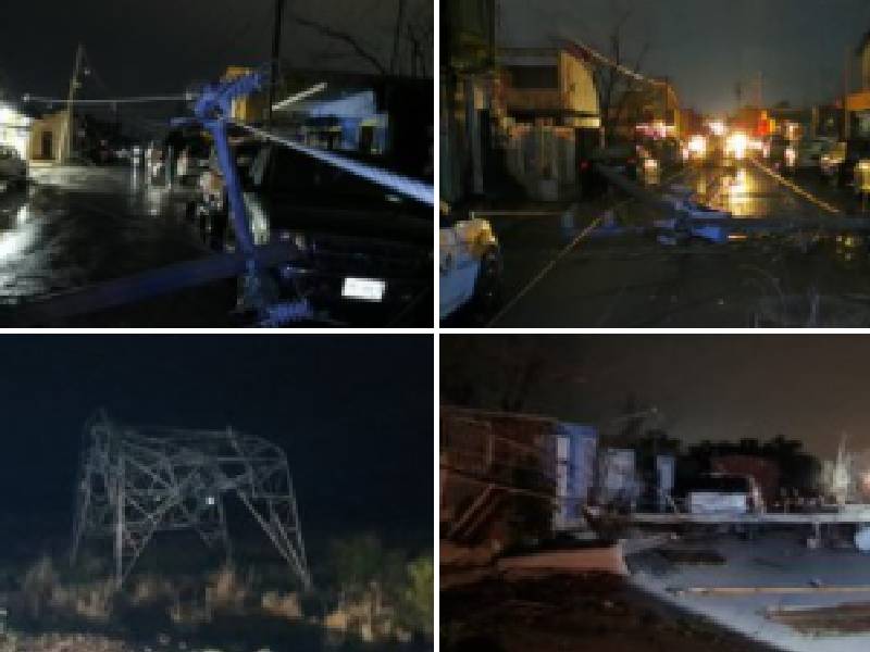 Fuerte tormenta causa destrozos en Nuevo Laredo, así el saldo de los daños (Fotos)