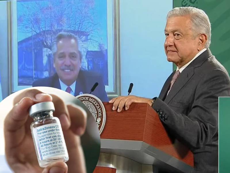 México dará a Argentina 800 vacunas de AstraZeneca; fueron fabricadas en conjunto