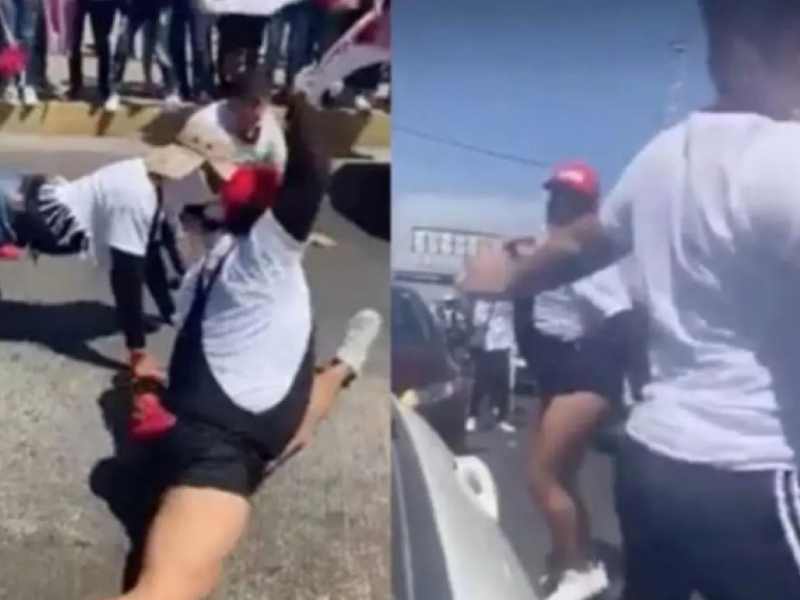 Duelo de perreo entre simpatizantes de Morena y PRI en SinaloaA