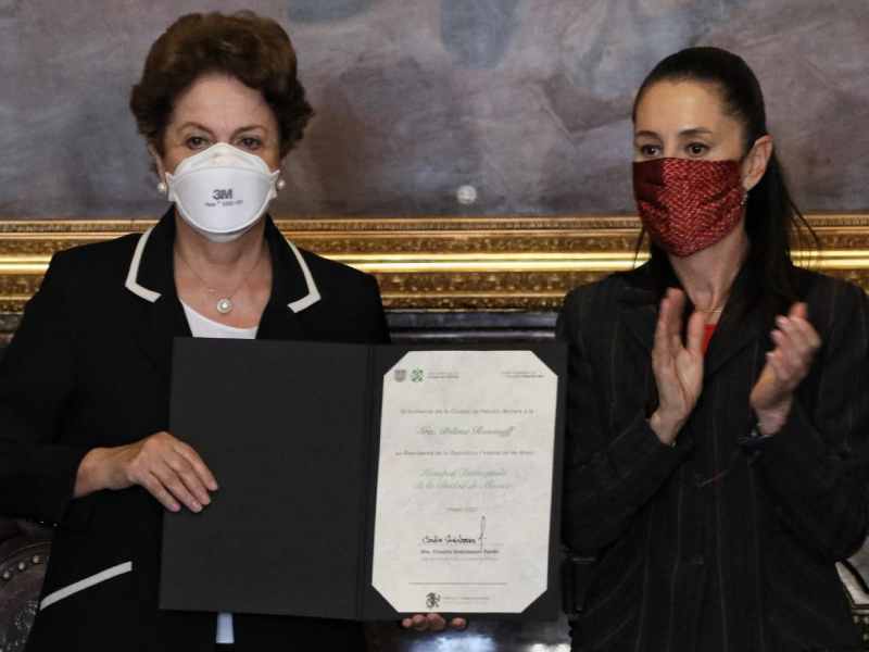 Declaran a Rousseff Huésped Distinguida de la Ciudad de México