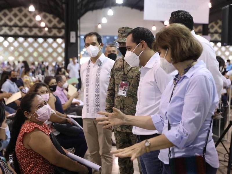 Rompe récord Yucatán en aplicación de vacunas contra Covid-19