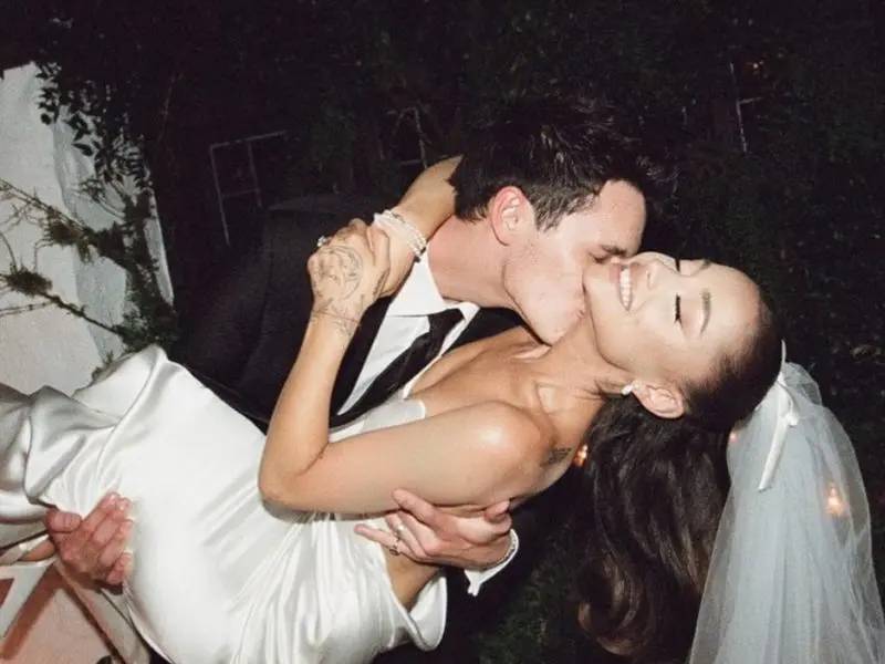 ¡Se casó! Ariana Grande comparte las primeras fotos de su boda