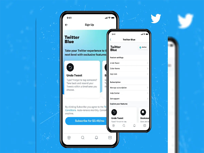 Twitter lanza su servicio de suscripción ÔÇ£BlueÔÇØ