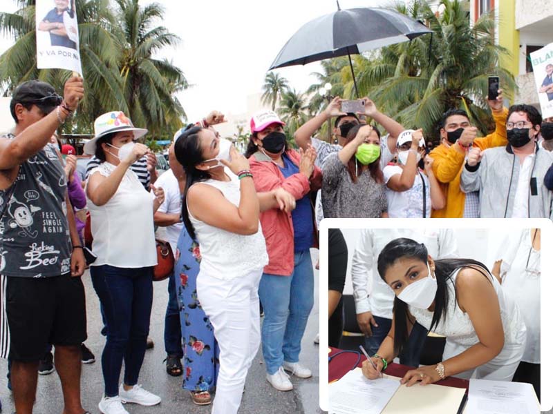 Blanca Merari recibe constancia como acaldesa de Puerto Morelos