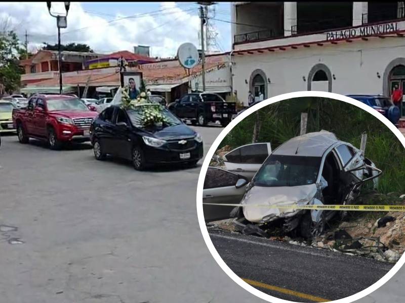 Despiden el cuerpo Rossina Castillo, esposa del Candidato a Presidente Municipal, José Alfredo Contreras