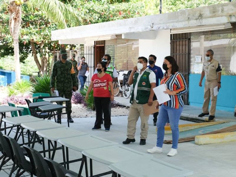 Habilitan en Puerto Morelos 24 refugios anticiclónicos para temporada de huracanes