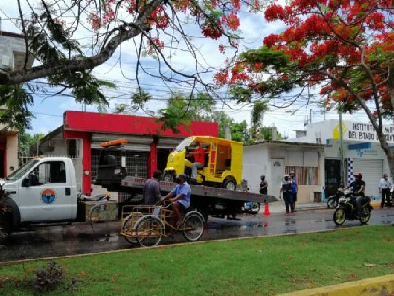 Imoveqroo sanciona mototaxis; no se permiten en Cozumel