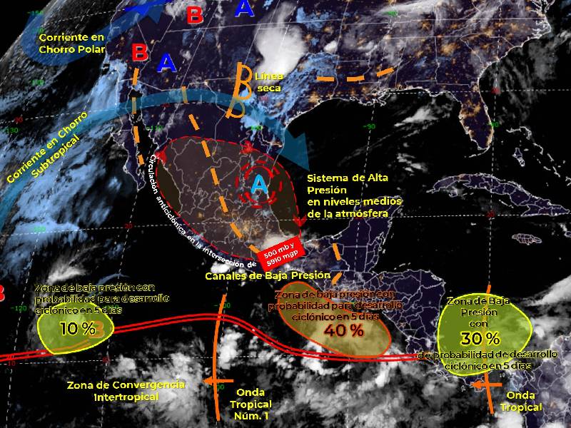 Lluvias para el martes en Quintana Roo; clima de hoy