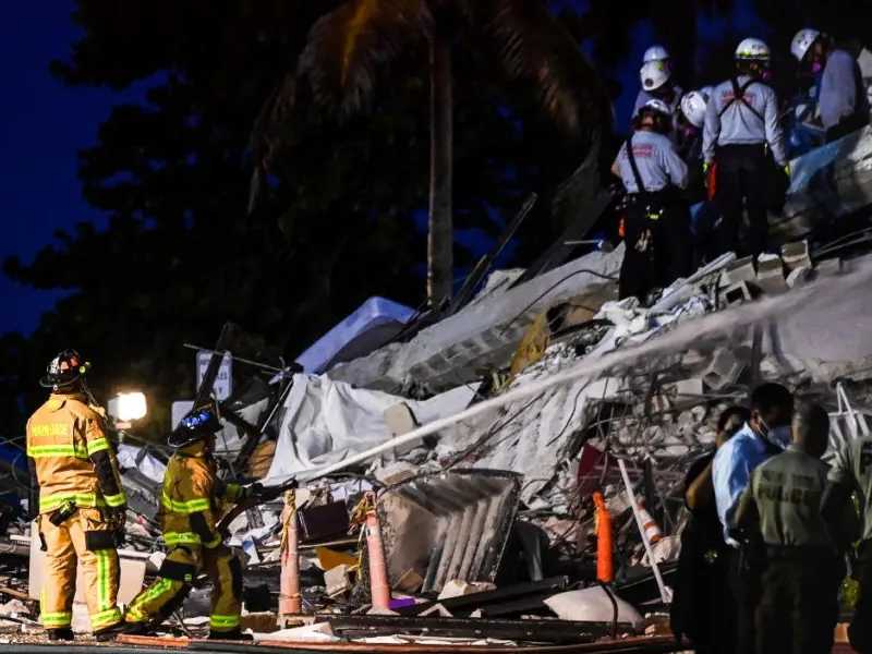 Sube a 9 las personas fallecidas por colapso de edificio en Florida