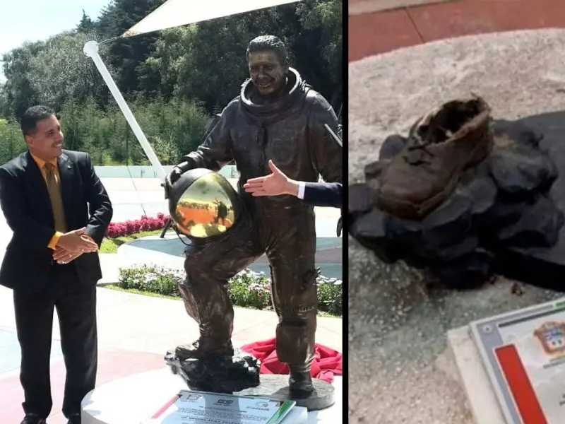 Roban estatua en honor al astronauta mexicano José Hernández