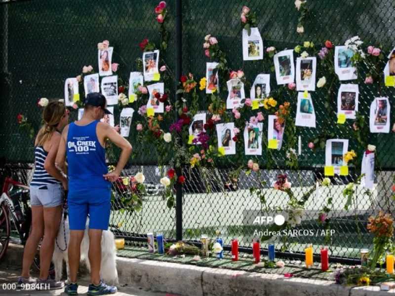 Un memorial recupera los rostros de los desaparecidos en el desplome del edificio de Miami