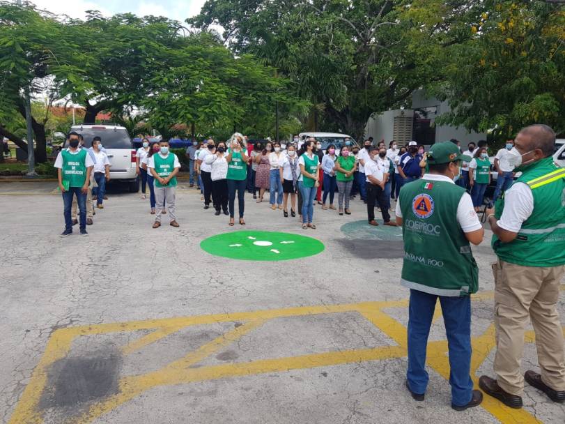 Se realiza con éxito el Simulacro Nacional en Quintana Roo