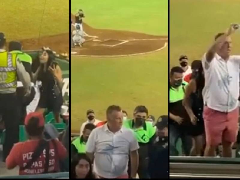 Video. Sacan a aficionados de Leones de Yucatán del estadio; no usaban cubrebocas