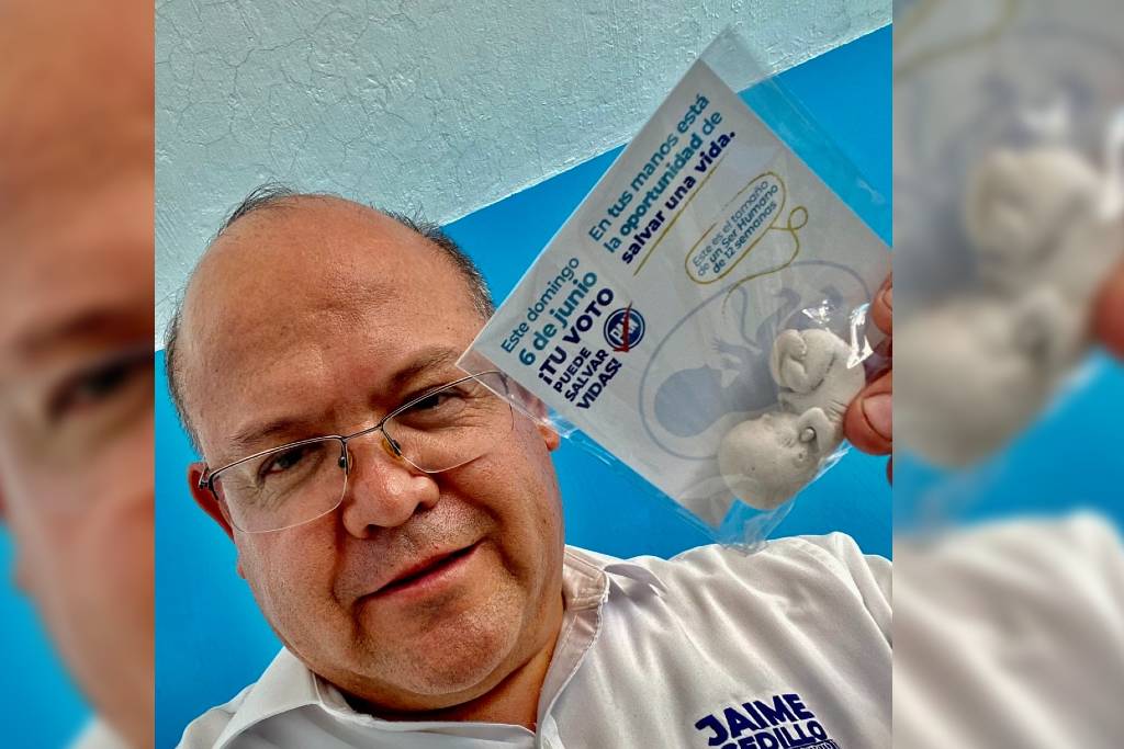 ¿Y qué es ¿Un jabón Candidato del PAN repártete 'fetos humanos' en su campaña