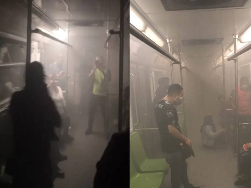 El Metro vuelve a sufrir un desperfecto dejando a usuarios bajo el humo