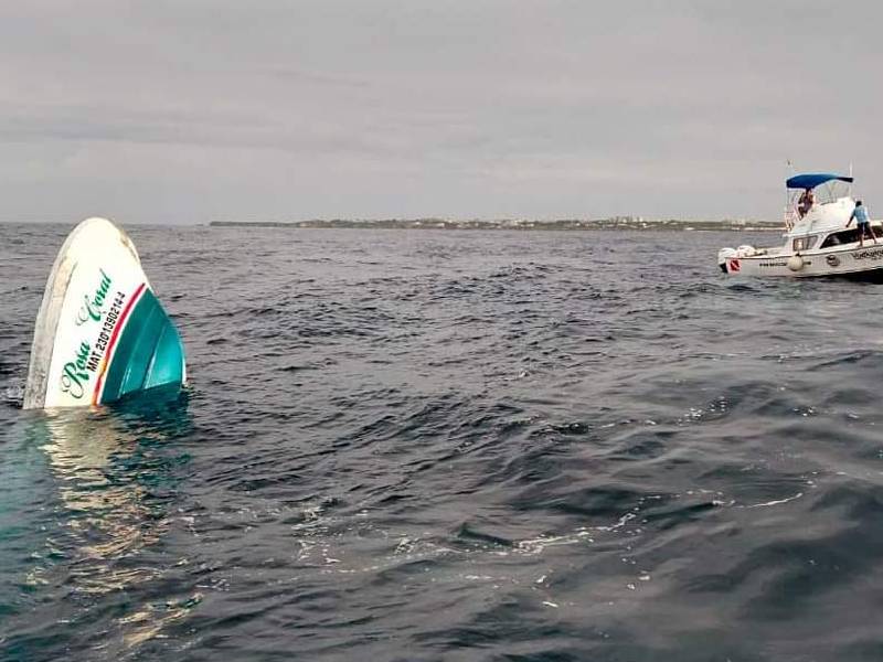 Se hunde embarcación en Isla Mujeres; confirman 3 muertos