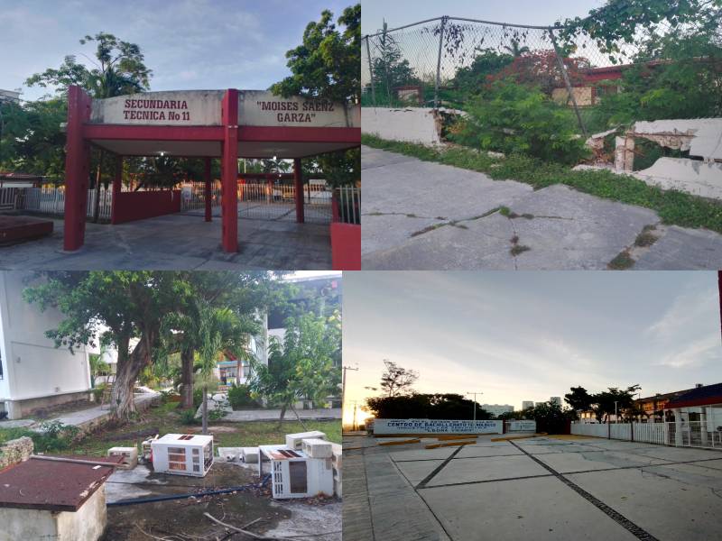 (Video) Sin mantenimiento, planteles escolares de Quintana Roo