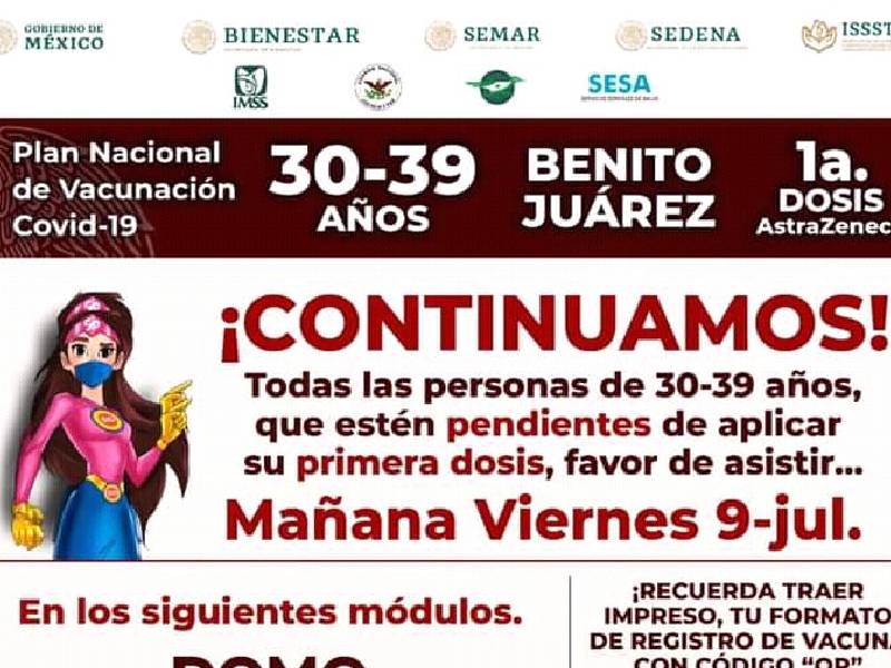 Vuelven a extender la vacunación contra el Covid-19 en Cancún