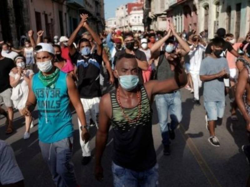 protestas contra el gobierno cubano