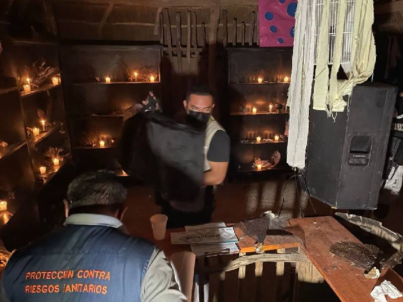 Cazan en Yucatán fiesta clandestina de Tulum