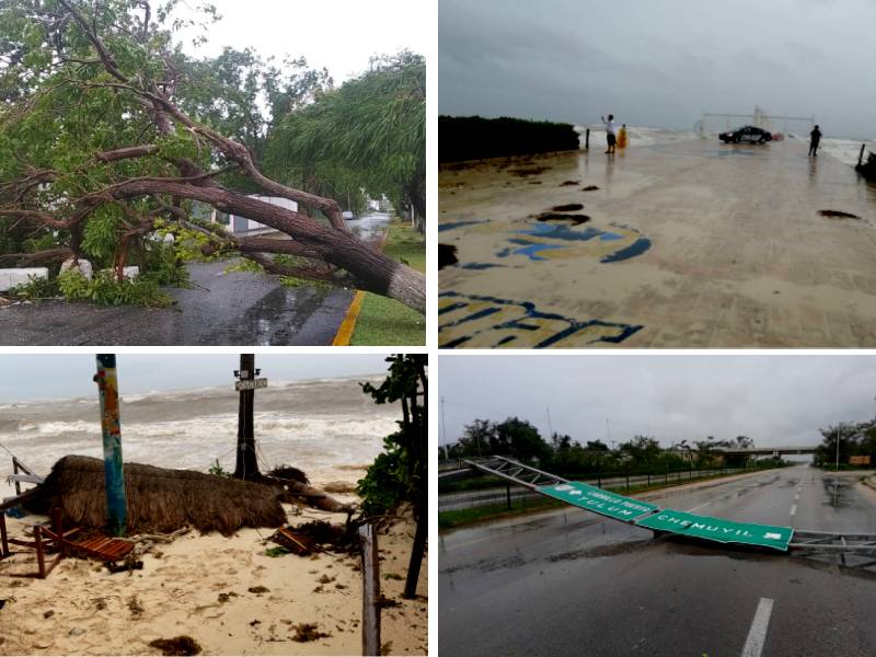 ÔÇ£GraceÔÇØ, se degrada a tormenta tropical al ingresar a Yucatán
