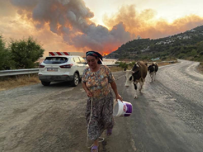 Los incendios en Turquía amenazan una central termoeléctrica