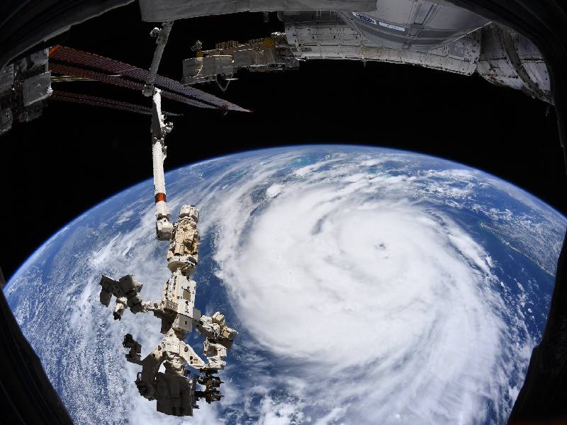 Estas son las imágenes del huracán Ida desde el espacio