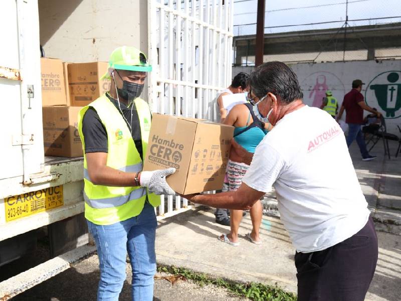 El programa Hambre Cero completará 53 mil despensas en dos fases en Quintana Roo