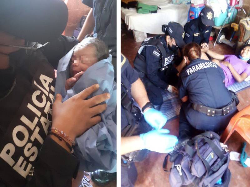 Oficiales ayudan a mujer a dar a luz en su casa en Yucatán