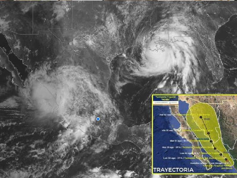 "Nora" se debilita a tormenta tropical; va hacia Sonora