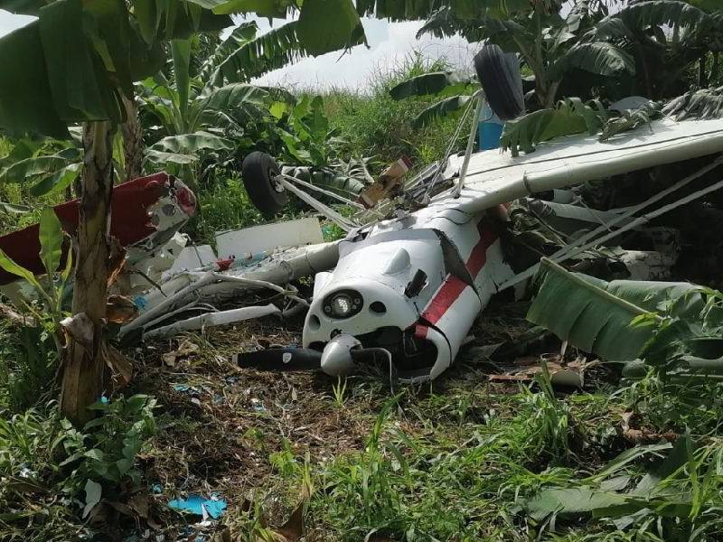 Tabasco Se desploma avioneta en Teapa y fallece el piloto