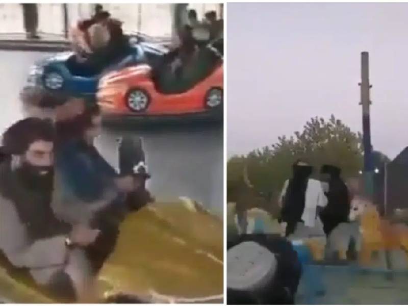 Videos: Captan a talibanes divertirse en la feria tras su victoria en Afganistán