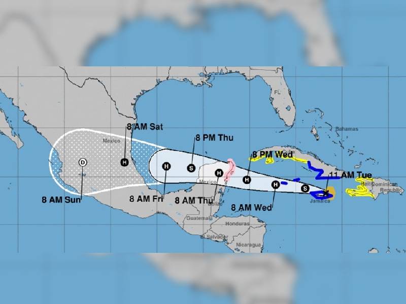 Emiten en Quintana Roo alerta verde por tormenta tropical ÔÇ£GraceÔÇØ