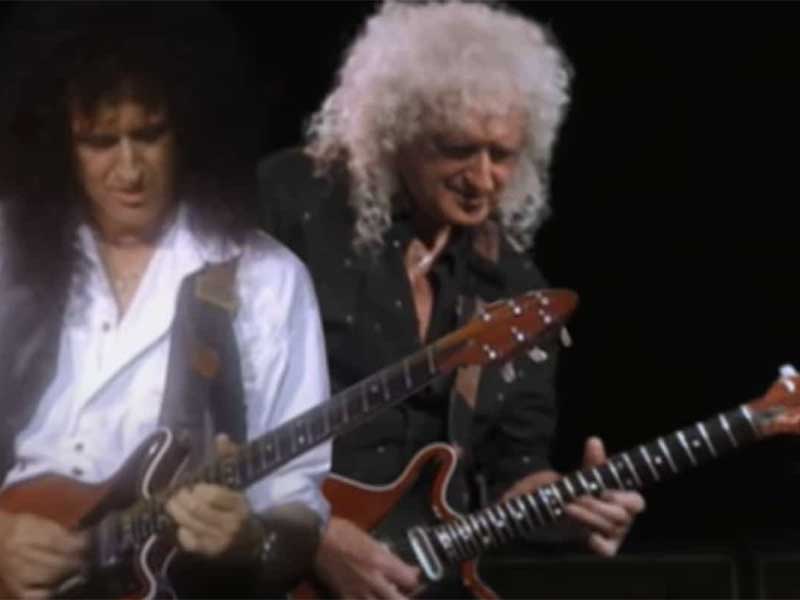 VIDEO: Guitarrista de Queen toca con su versión joven