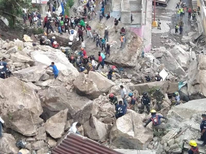 Tras el deslave del cerro del Chiquihuite reportan 1 muerto y más de 10 desaparecidos
