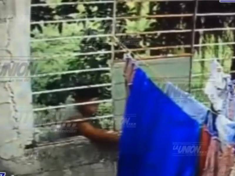 Video. Vecino es captado robando calzones y se hace viral