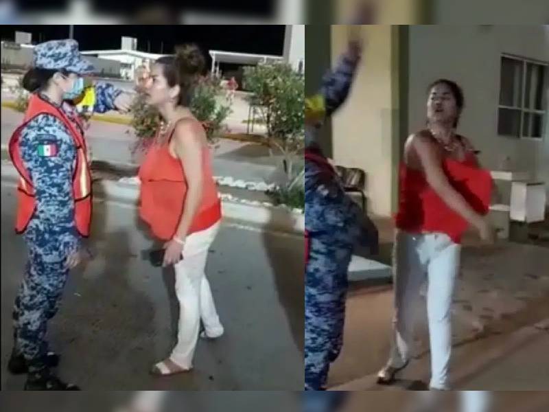 Video. Así fue agredida una militar por mujer que simuló estar embarazada