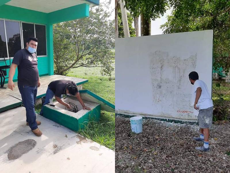 Rehabilitan el Centro de Bachillerato Tecnológico Agropecuario 80 en Felipe Carrillo Puerto