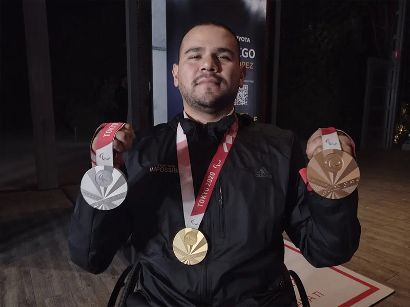 El atleta paralímpico Diego López ya se alista para un nuevo reto