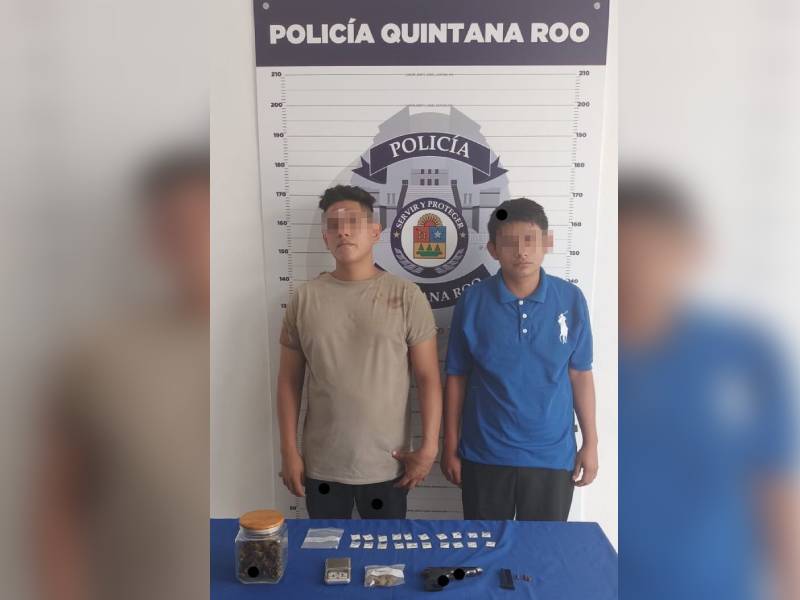 Detienen a Sujetos Armados y con Drogas en Cancún