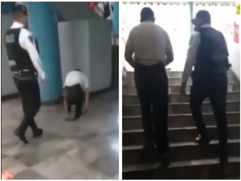 VIDEO: ¡Milagro! ¡Discapacitado! que pedía dinero en el Metro, sale caminando del lugar
