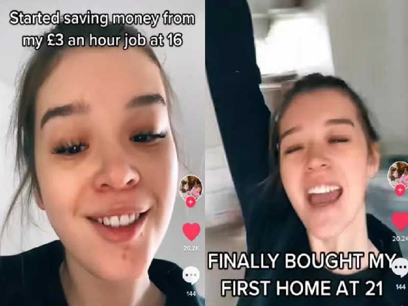 Tiktoker revela secreto para tener casa a los 21; video se viraliza